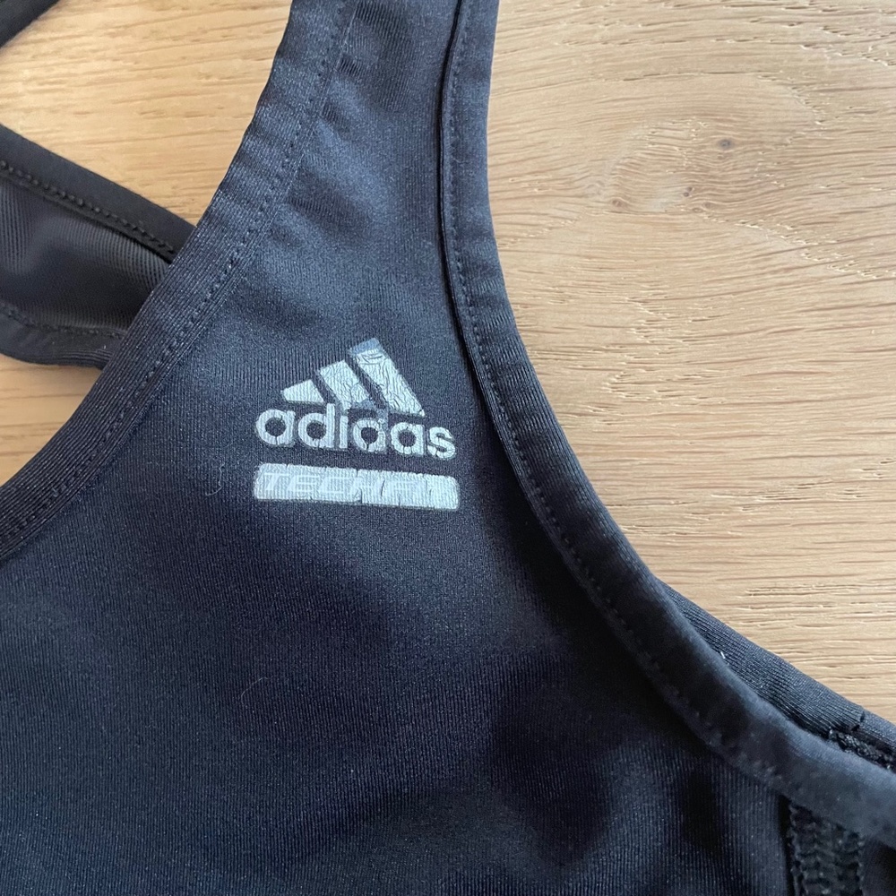 ADIDAS ClimaLite Cross Strap Athletic Tank with Shelf Bra - Picture 3 of 5
